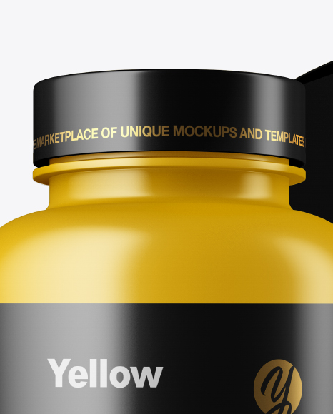 Matte Bottle w  Paper Box Mockup PSD #1