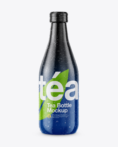 Bottle with Condensation in Shrink Sleeve