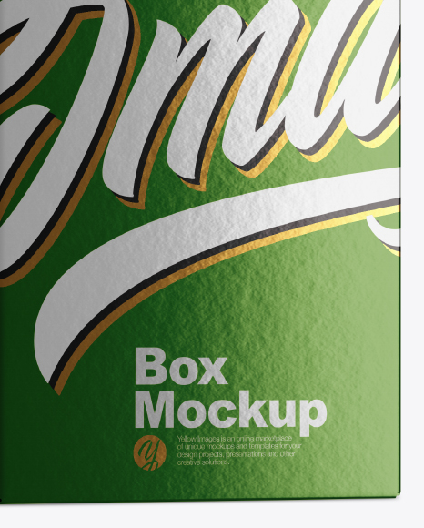 Metallc Bottle w/ Metallic Paper Box Mockup