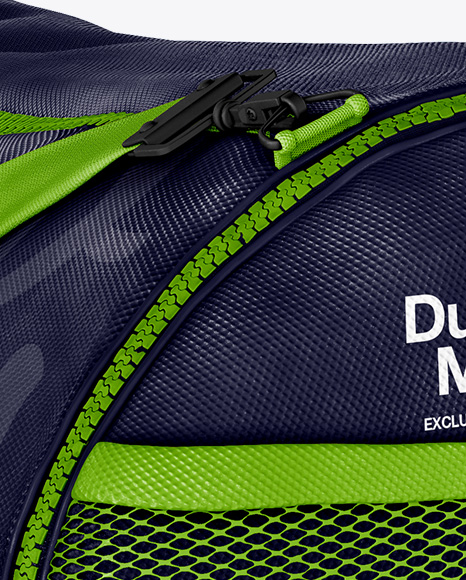 Download Duffle Bag Half Side View In Apparel Mockups On Yellow Images Object Mockups