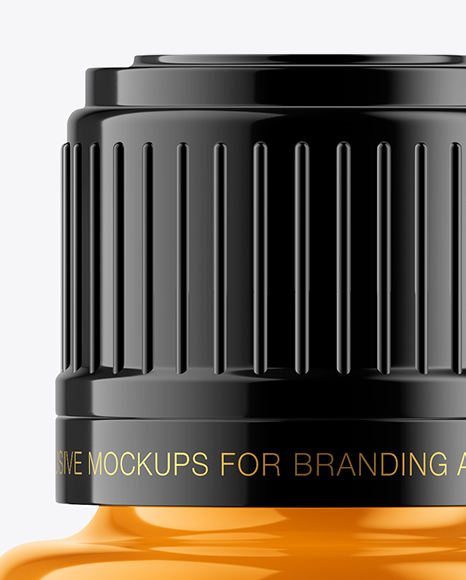 Glossy Oil Bottle Mockup PSD #2