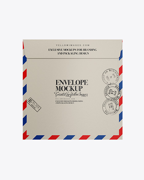 Textured Paper Envelope Mockup PSD #2