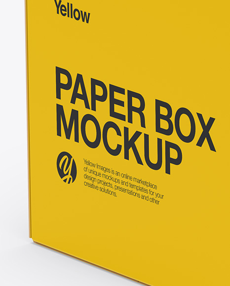 Paper Box Mockup PSD #1