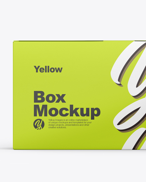 Glossy Box Mockup PSD #2