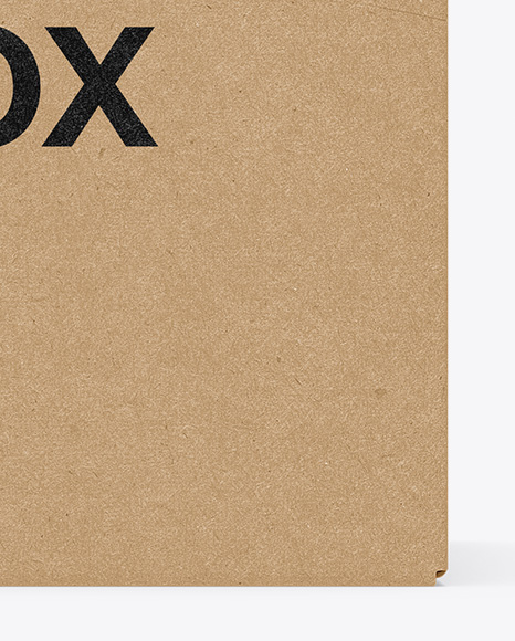 Kraft Box Mockup PSD #1