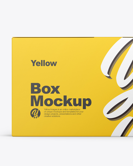 Matte Box Mockup PSD #2