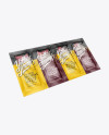 Vacuum Beef Jerky Package Mockup - Half-Side View - Free Download