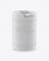 Round Plastic Jerry Can Mockup - Free Download Images High Quality PNG, JPG