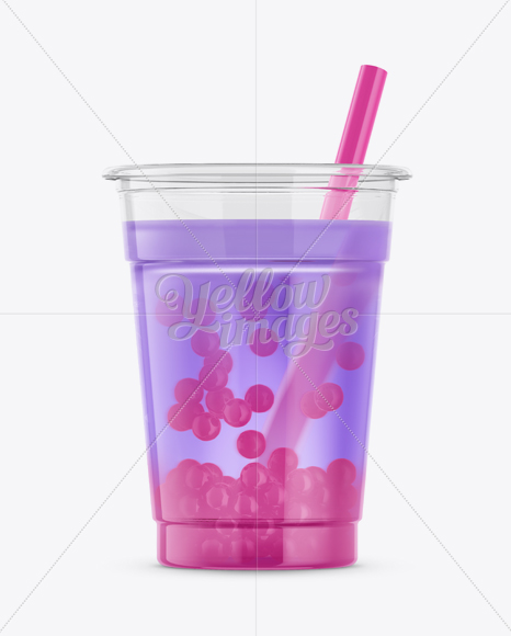 Download Plastic Cup With Raspberries Psd Mockup Yellowimages