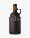 Download Amber Matte Beer Bottle Mockup - Front View in Bottle Mockups on Yellow Images Object Mockups