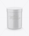 Cylindrical Plastic Jar Mockup - High-Angle Shot - Free Download Images