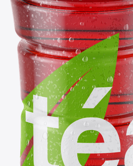 Download Bottle Condensation In Shrink Sleeve Mockup - Tea Bottle ... Yellowimages Mockups