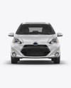 Download Free Hybrid Hatchback Car Mockup Front View In Vehicle Mockups On Yellow Images Object Mockups PSD Mockups