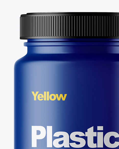 Matte Plastic Jar Mockup PSD #2