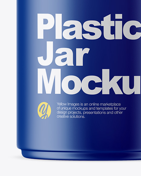 Matte Plastic Jar Mockup PSD #1