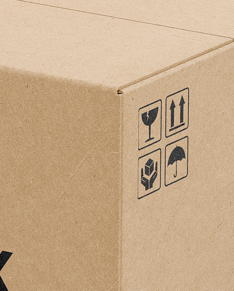 Kraft Box Mockup PSD #2