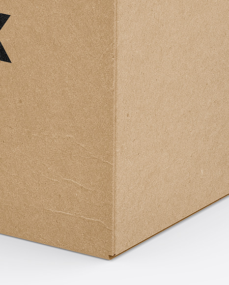 Kraft Box Mockup PSD #1