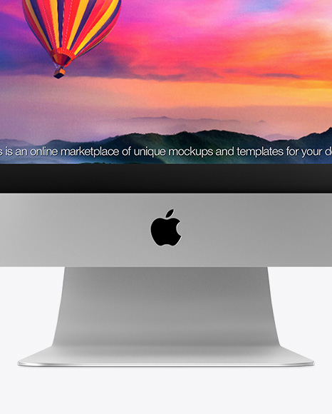 Imac Mockup - Front View