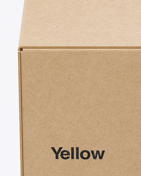 Kraft Box Mockup PSD #2