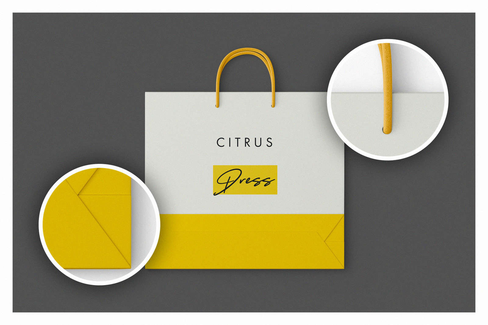 Download Shopping Bag Mockup Set In Packaging Mockups On Yellow Images Creative Store