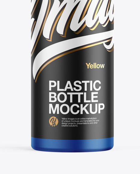 Matte Plastic Bottle Mockup PSD #1