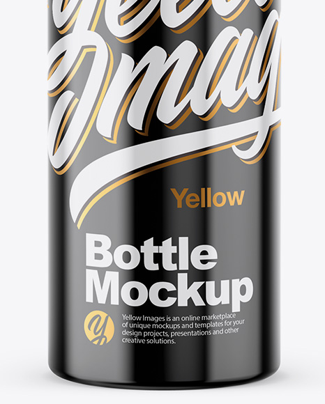 Glossy Bottle Mockup