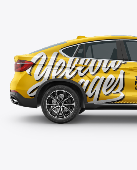 SUV Crossover Car Mockup   Side View PSD #2