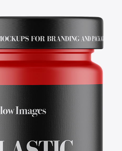 Matte Plastic Jar Mockup PSD #2