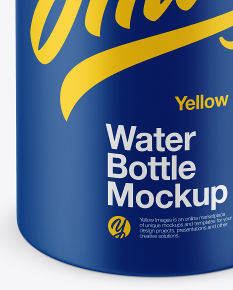 Matte Wide Mouth Water Bottle Mockup PSD #1