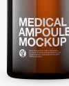 Download Amber Glass Medical Ampoule Mockup In Packaging Mockups On Yellow Images Object Mockups PSD Mockup Templates