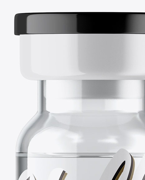 Clear Glass Medical Ampoule Mockup