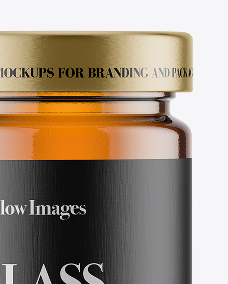 Glass Jar w  Honey Mockup PSD #1