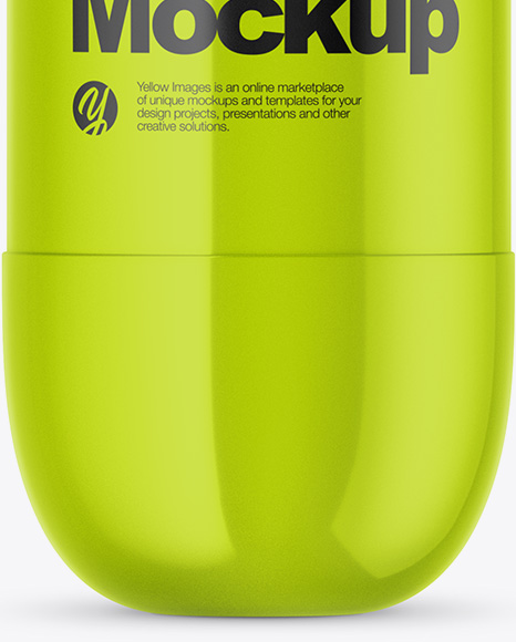 Glossy Plastic Bottle Mockup PSD #1