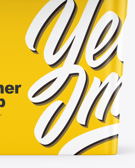 Matte Plastic Container Mockup PSD #1