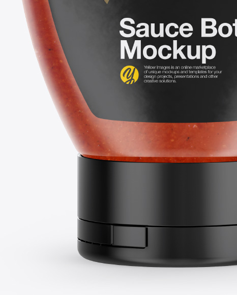 Sauce Bottle Mockup PSD #2