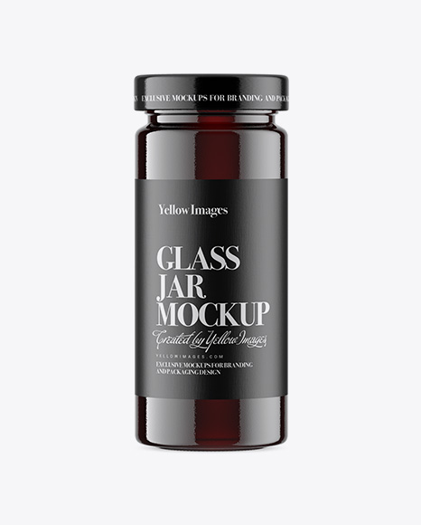 Glass Jar w  Honey Mockup PSD #2