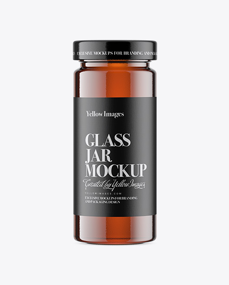 Glass Jar w  Honey Mockup PSD #2