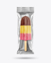 Fruit Ice Lolly in Milk Chocolate Mockup