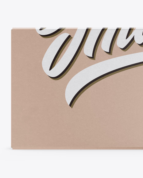 Kraft Box Mockup PSD #2
