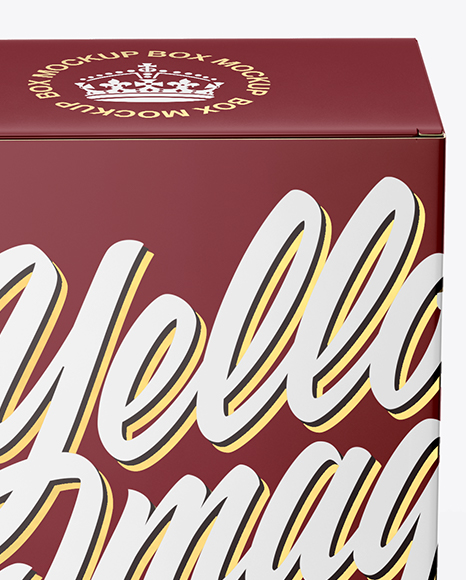 Paper Box Mockup PSD #2