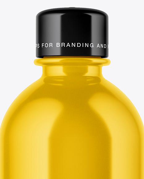 Glossy Plastic Bottle Mockup PSD #2