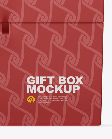 Matte Gift Box Mockup PSD #4