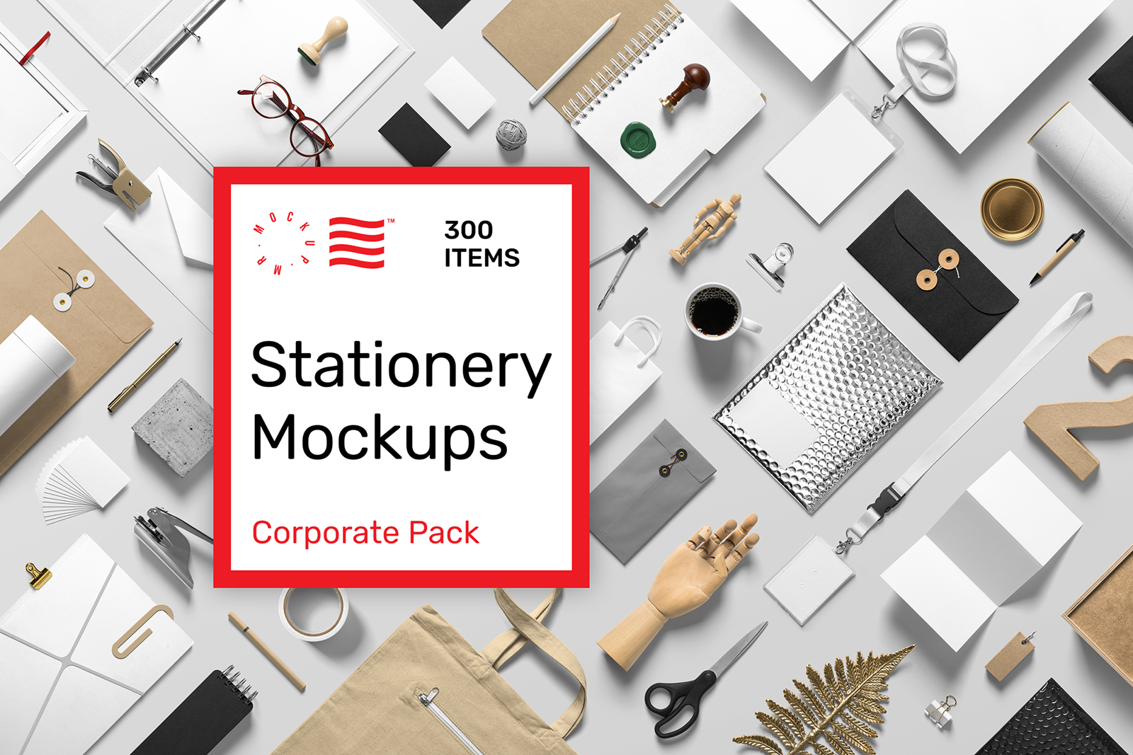 Stationery Items Mockup