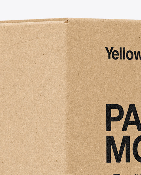 Kraft Box Mockup PSD #2