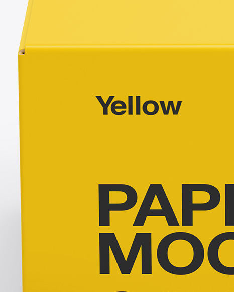 Paper Box Mockup PSD #2