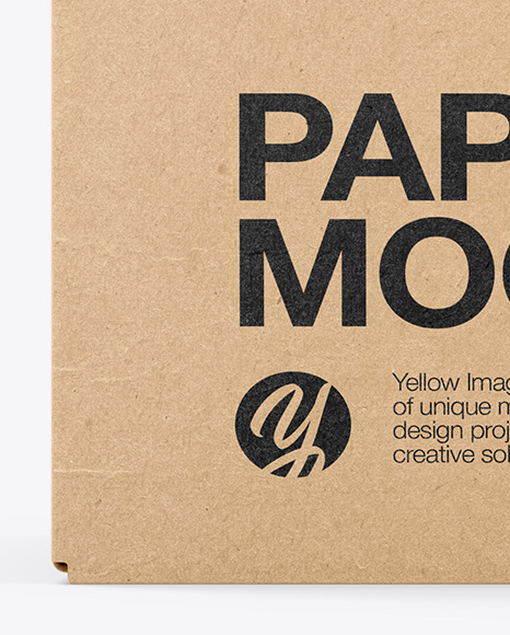 Kraft Box Mockup PSD #1