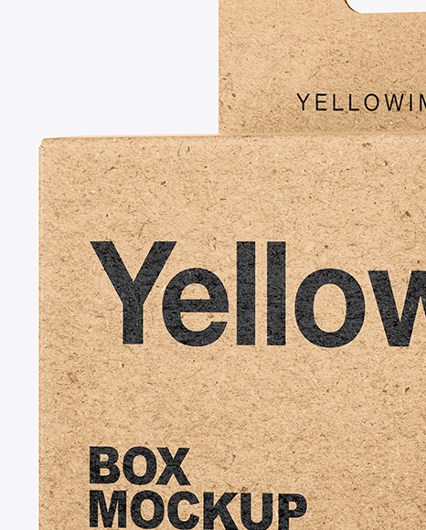 Kraft Paper Box Mockup PSD #2