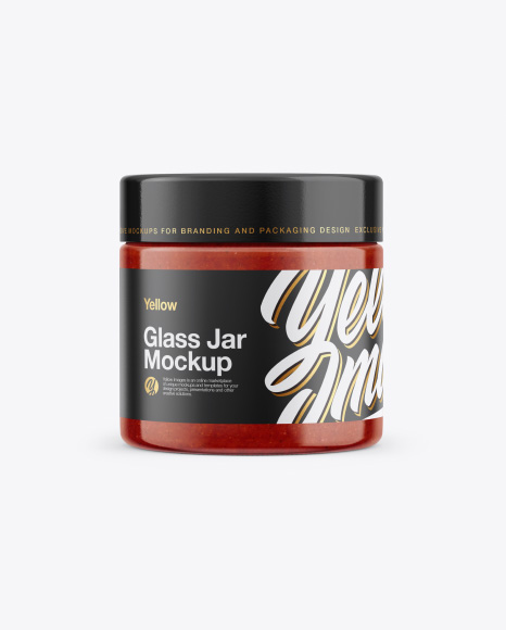 Sauce Jar Mockup PSD #2
