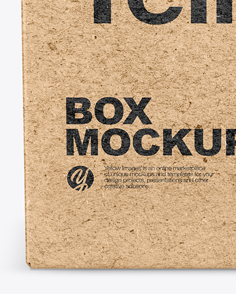Kraft Paper Box Mockup PSD #1