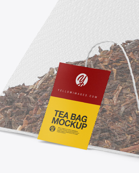 Download Pyramid Tea Bag Mockup In Packaging Mockups On Yellow Images Object Mockups PSD Mockup Templates